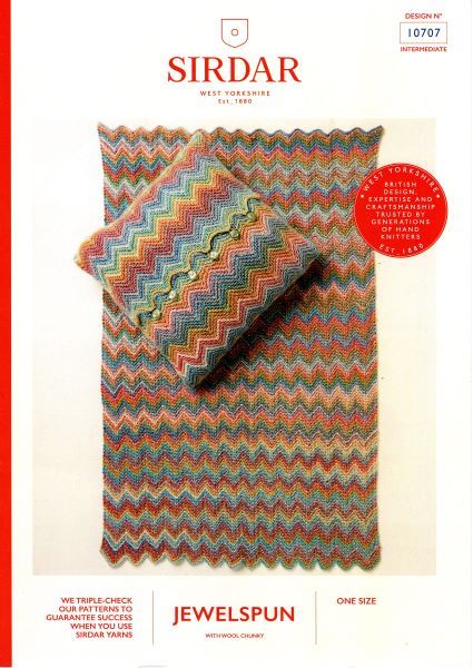 Cottontail Crafts Sirdar Knitting Pattern 10707 Blanket